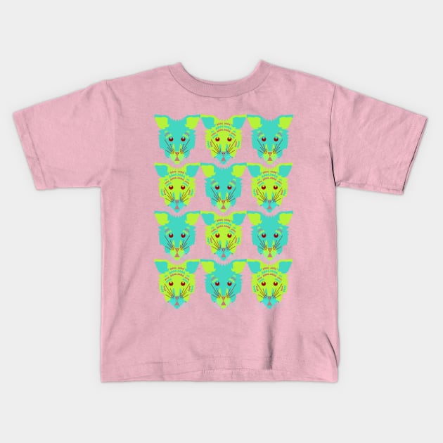 Litter of Kittens, Greens Kids T-Shirt by AnimalMagic